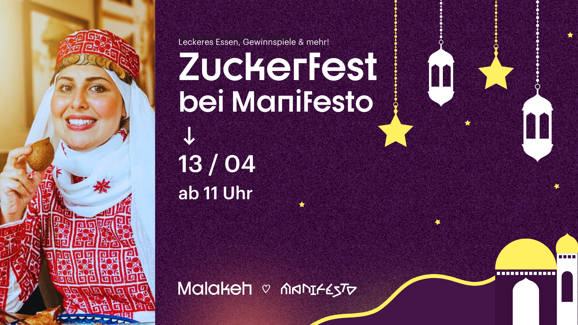 Zuckerfest bei Manifesto ⎮ Live-Musik, Gewinnspiele & mehr!, 13/04